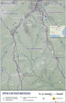 Upper Flint River Overview map