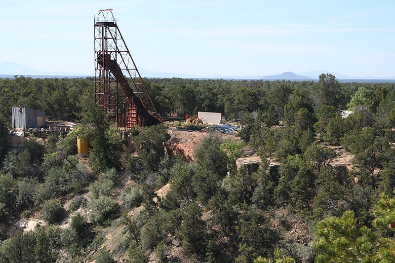 The Orphan Lode Mine on the edge of the South Rim of the Grand Canyon, about 2 miles west of Grand Canyon Village, within Grand Canyon National Park.