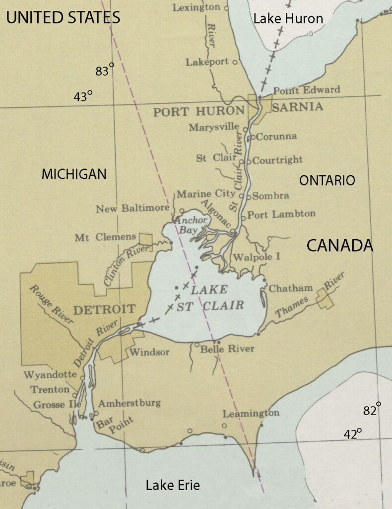 Water Resources of Michigan including the St. Clair River, Lake St. Clair, and Detroit River