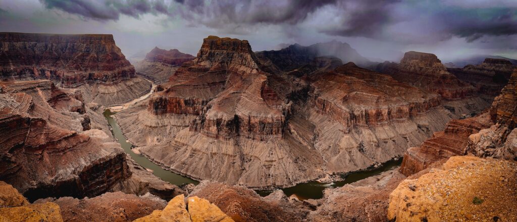 Confluence of the Colorado and Little Colorado Rivers within Grand Canyon, Arizona | Rachel Ellis