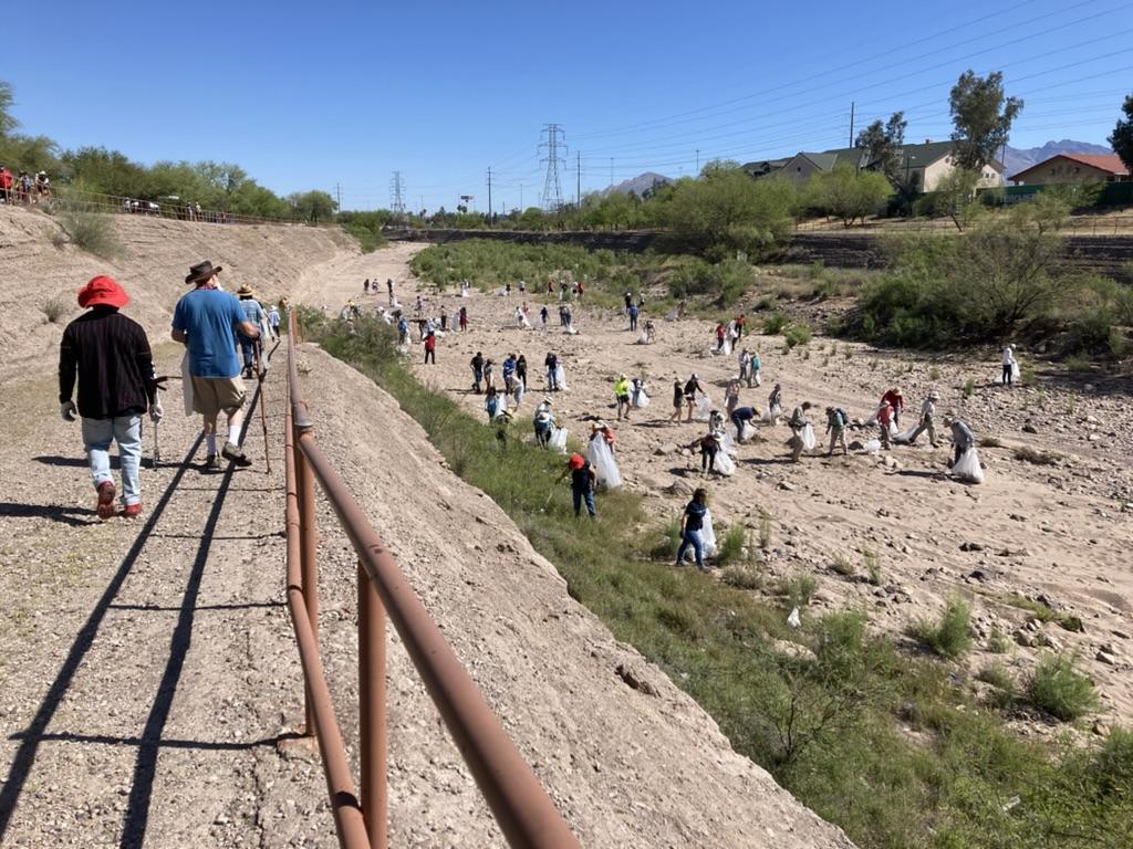 Santa Cruz River Day of Connection Cleanup